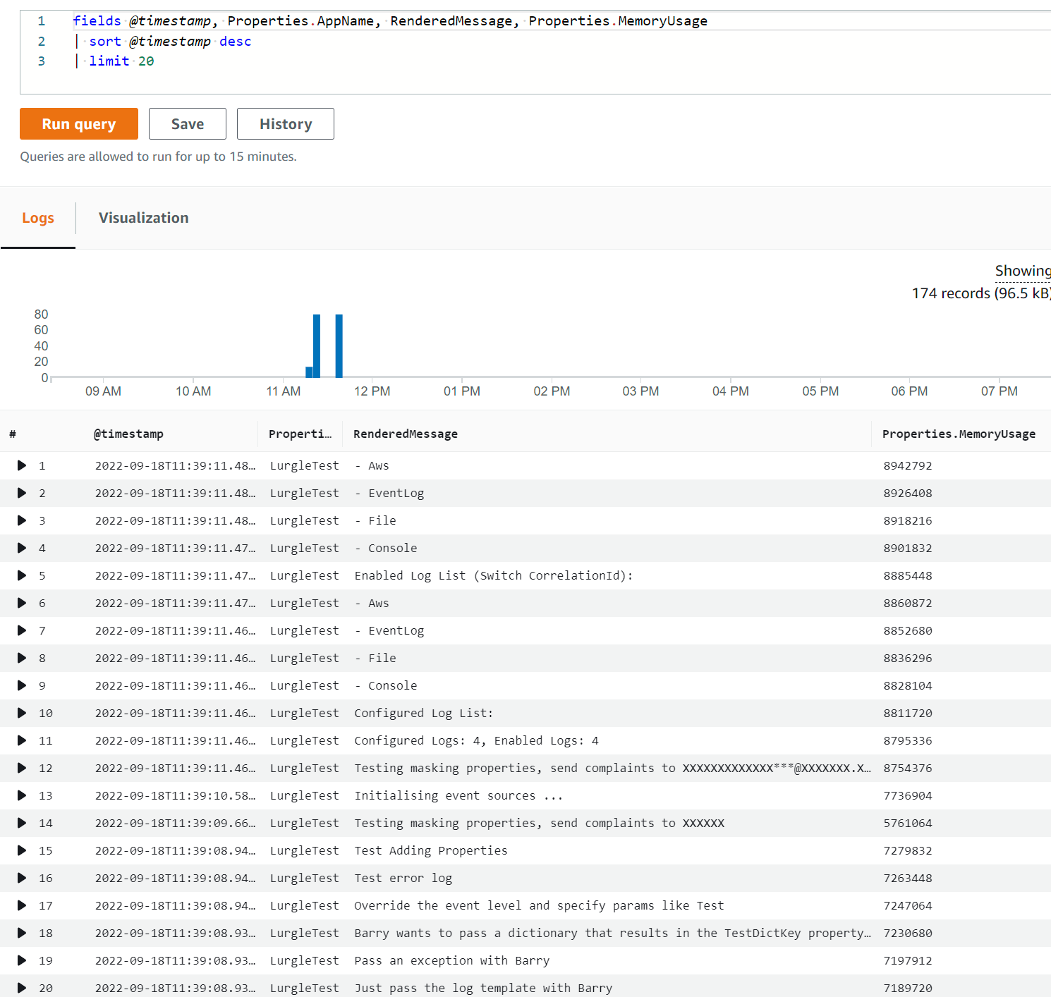 Selecting properties via Insights